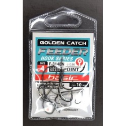 Гачки для риби, GC Feeder Basic F-314, 10шт/уп, колір BN, розмір №4